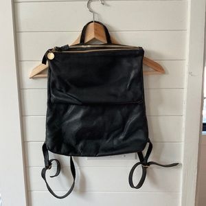 Clare V black leather (very soft) back pack.